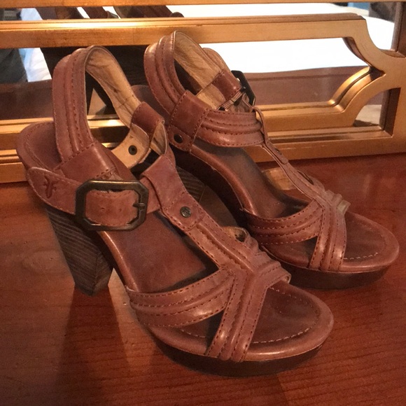 Frye Leather Heels - Picture 1 of 8